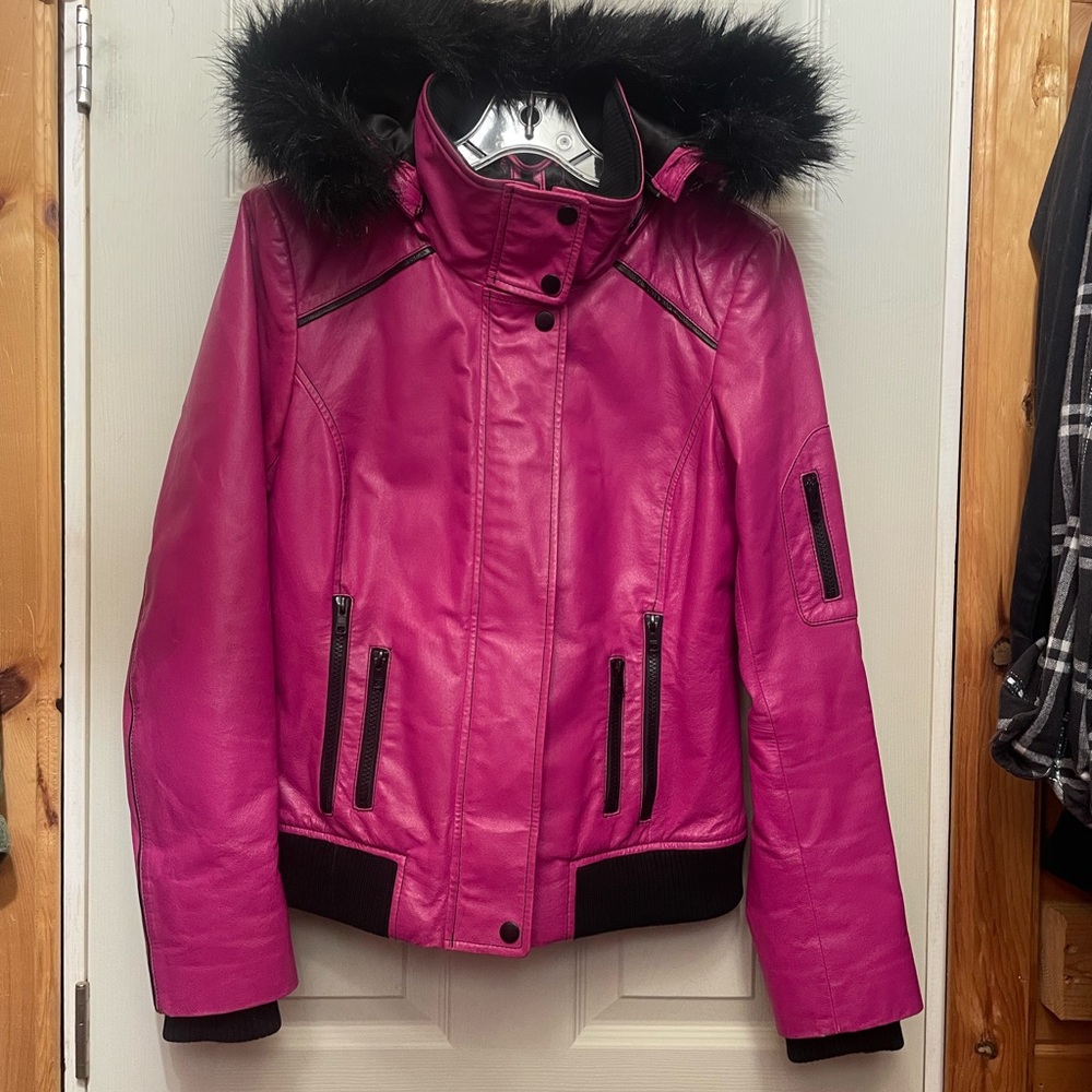 Danier vintage leather bomber jacket